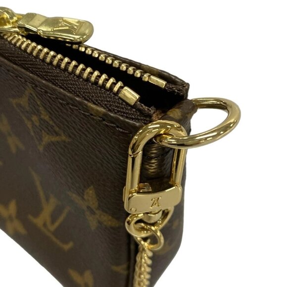 Auth LOUIS VUITTON Mini Pochette Accessoires M58009 Monogram DU0130 Handbag - Picture 5 of 14